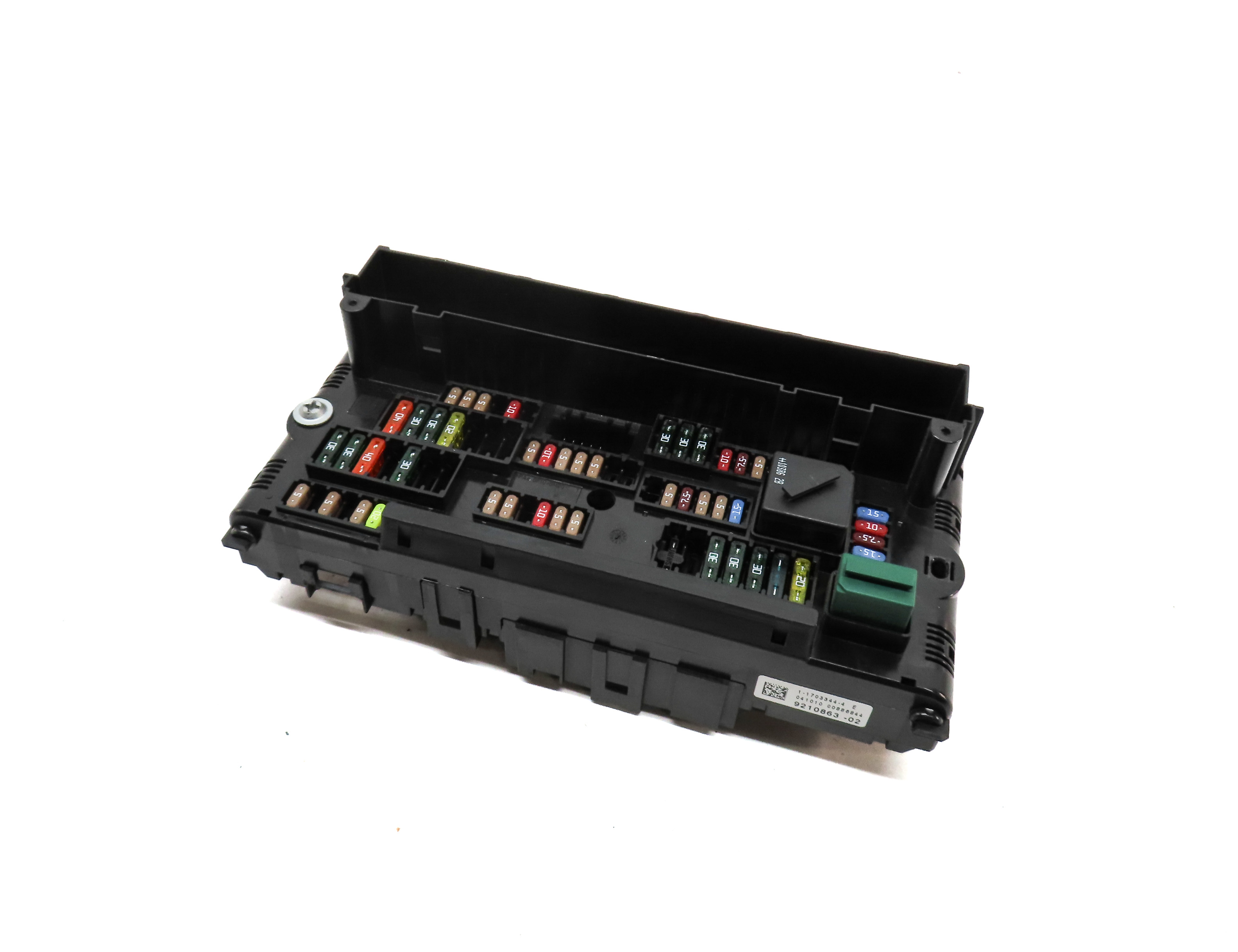 2011 BMW X3 (F25) FRONT POWER DISTRIBUTION RELAY FUSE BOX — exact item pictured